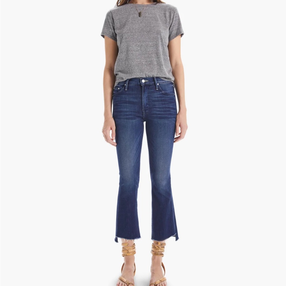 Mother The Insider Crop Step Fray in Tongue and Chic size 26